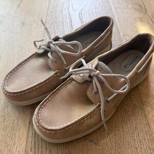 Sperry Top Sider Tan Size 7.5 Leather Boat Shoes